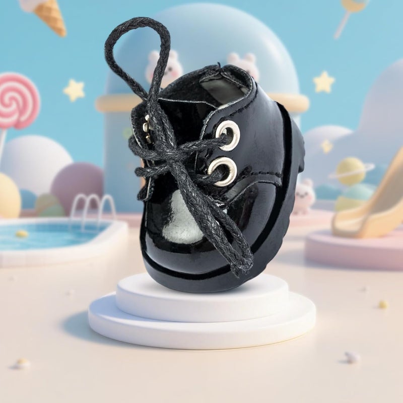 KIYEREE Store Lububu Shoes, 2025 Mini Shoes for 17cm Lububu Doll Accessories,Doll Shoes for Lububu Dress Up Decoration Accessories(Black) - Image 4